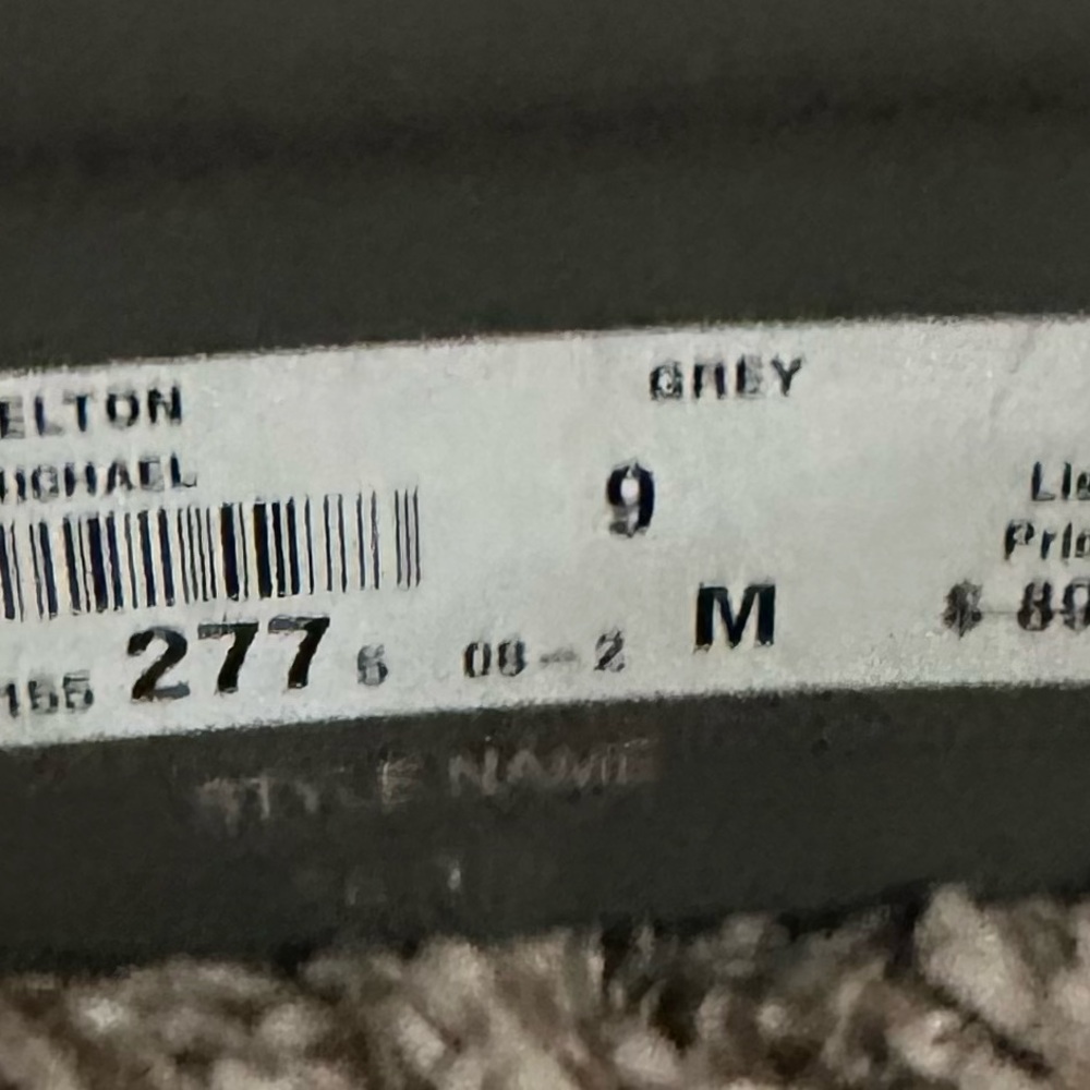 Michael “Pelton” Grey Pumps - Picture 6 of 6